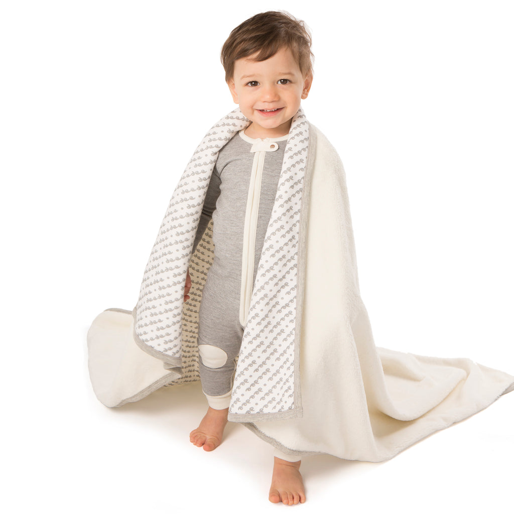baby deedee ivory furry blanket