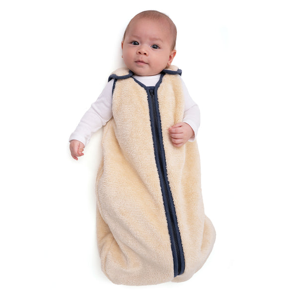 baby deedee sleep nest teddy cream navy