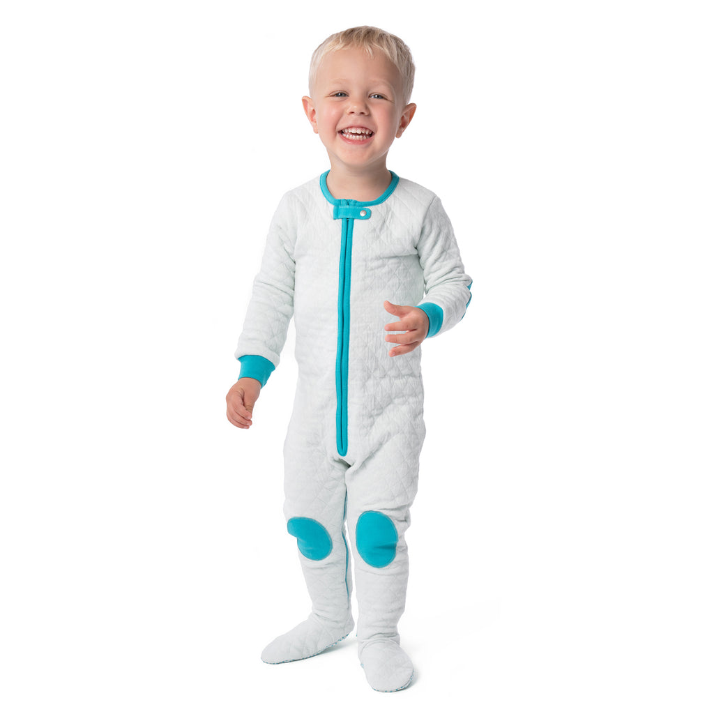 baby deedee sleepsie quilted dream blue