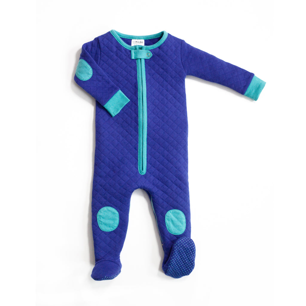 baby deedee sleepsie quilted peacock