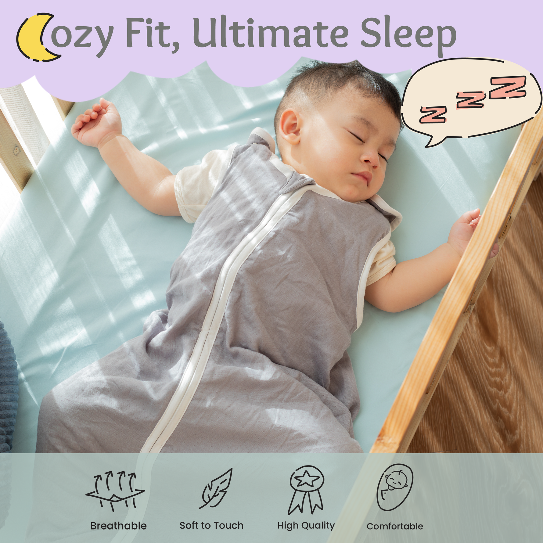 baby deedee sleep nest muslin