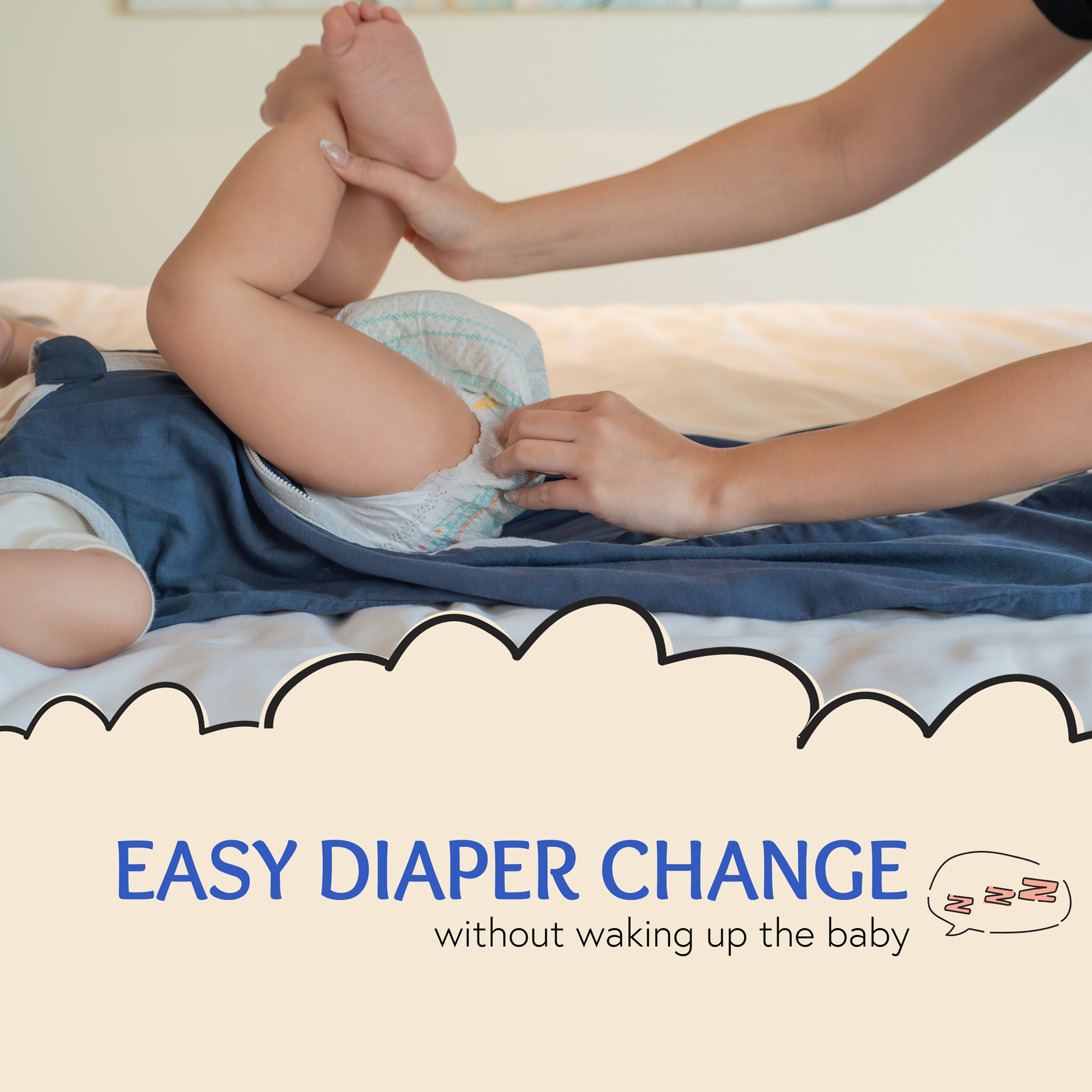 baby deedee sleep nest muslin