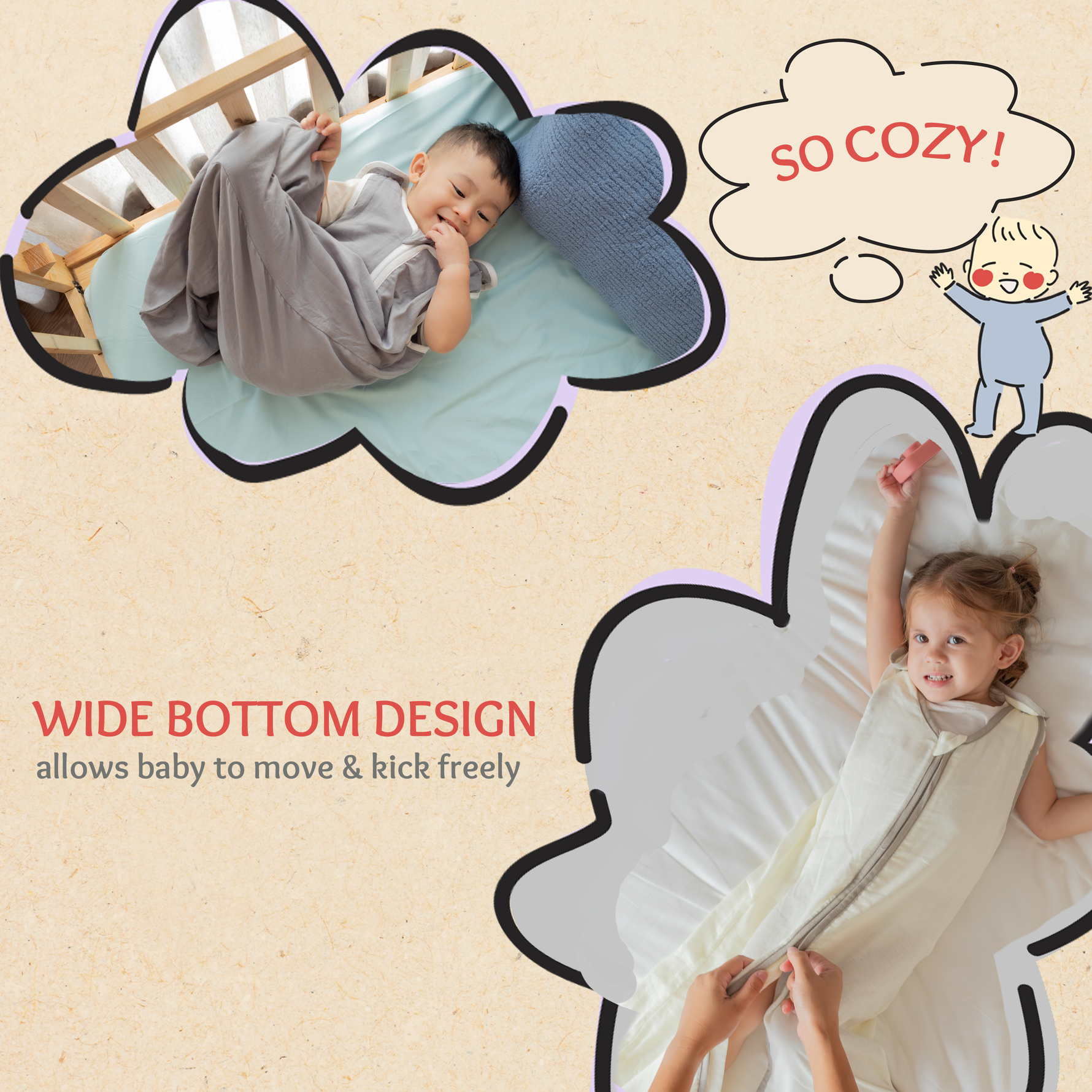 baby deedee sleep nest muslin