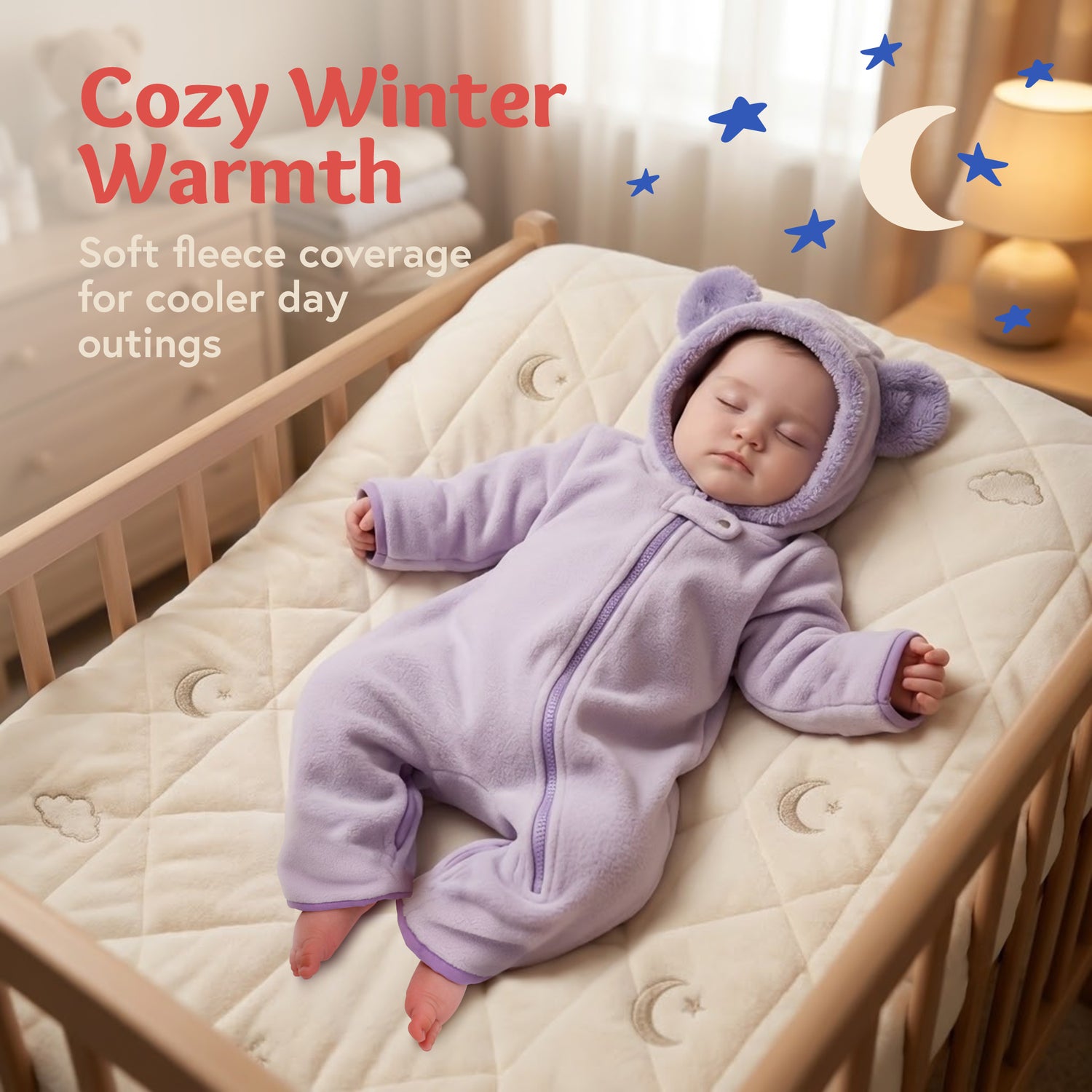 Baby Bear Fleece Bunting