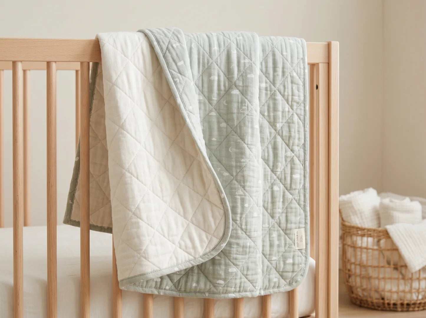 Breathable Reversible Baby Quilt