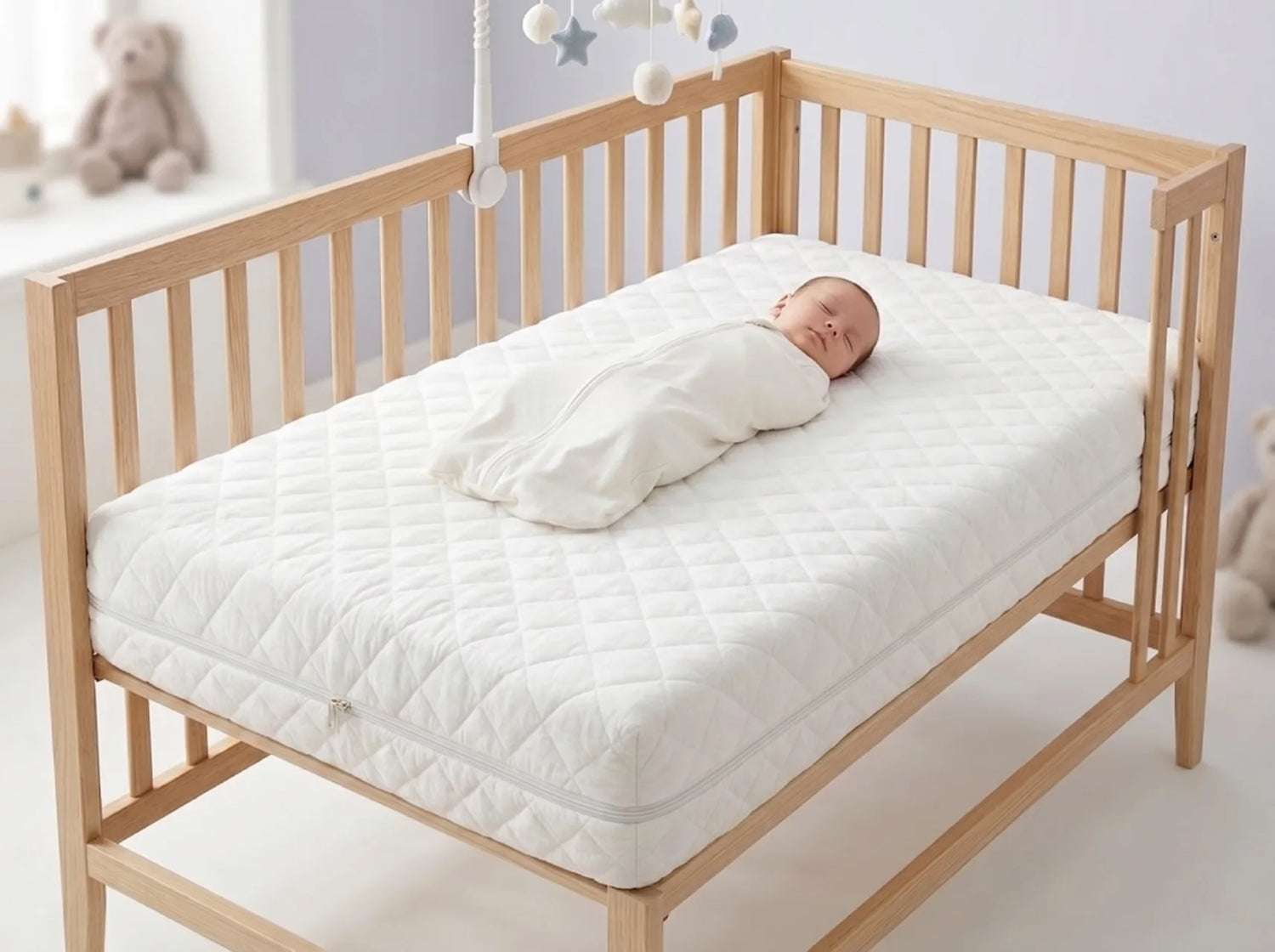 Dual-Sided Memory Foam Crib & Toddler Mattress