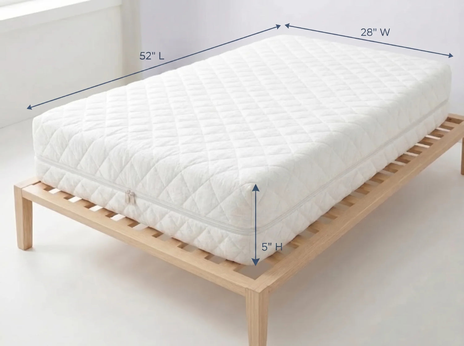 Dual-Sided Memory Foam Crib & Toddler Mattress