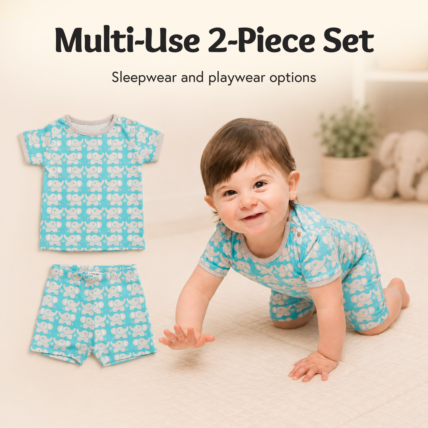 2-Piece Sleep and Playsuit