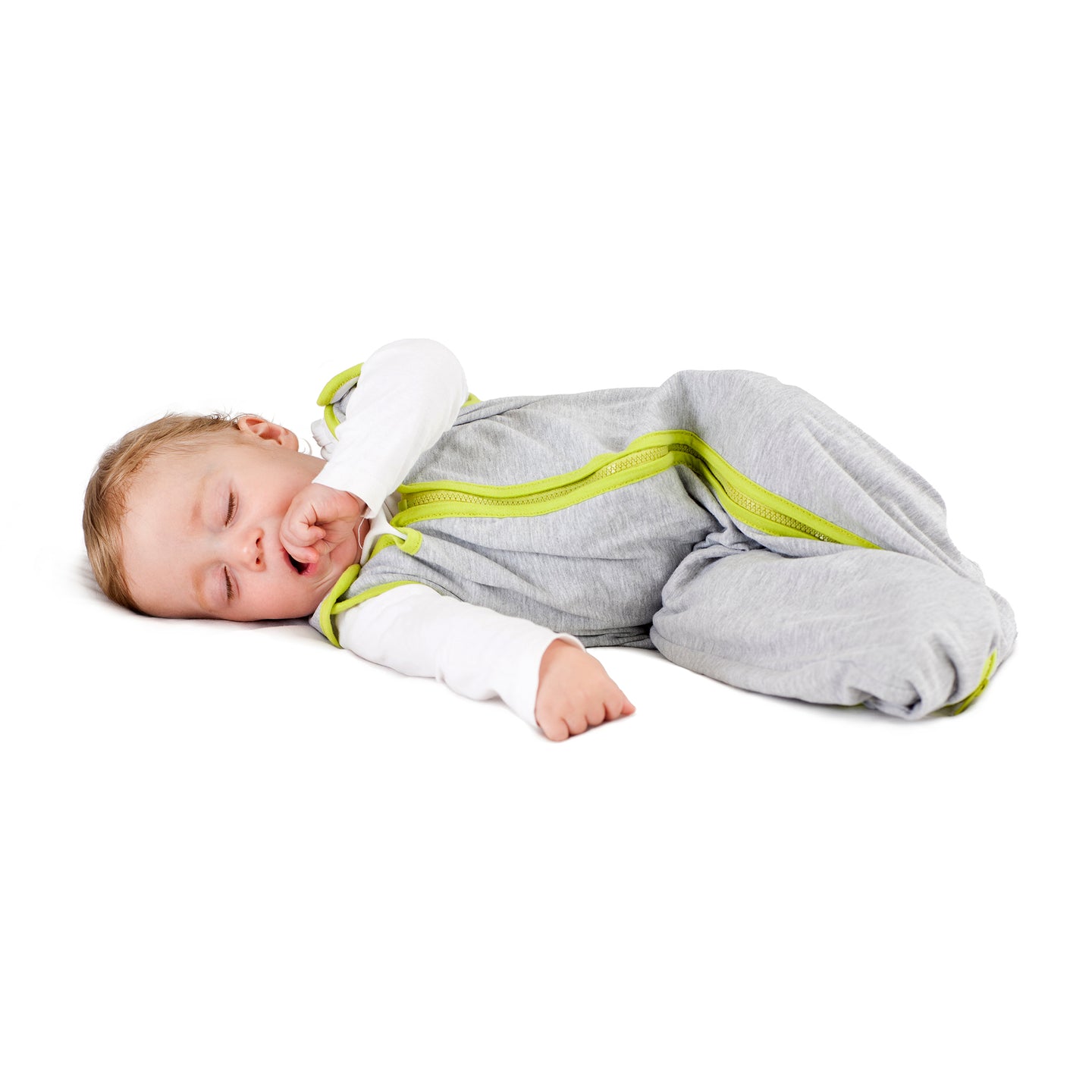 baby deedee sleep nest lite - heather gray lime