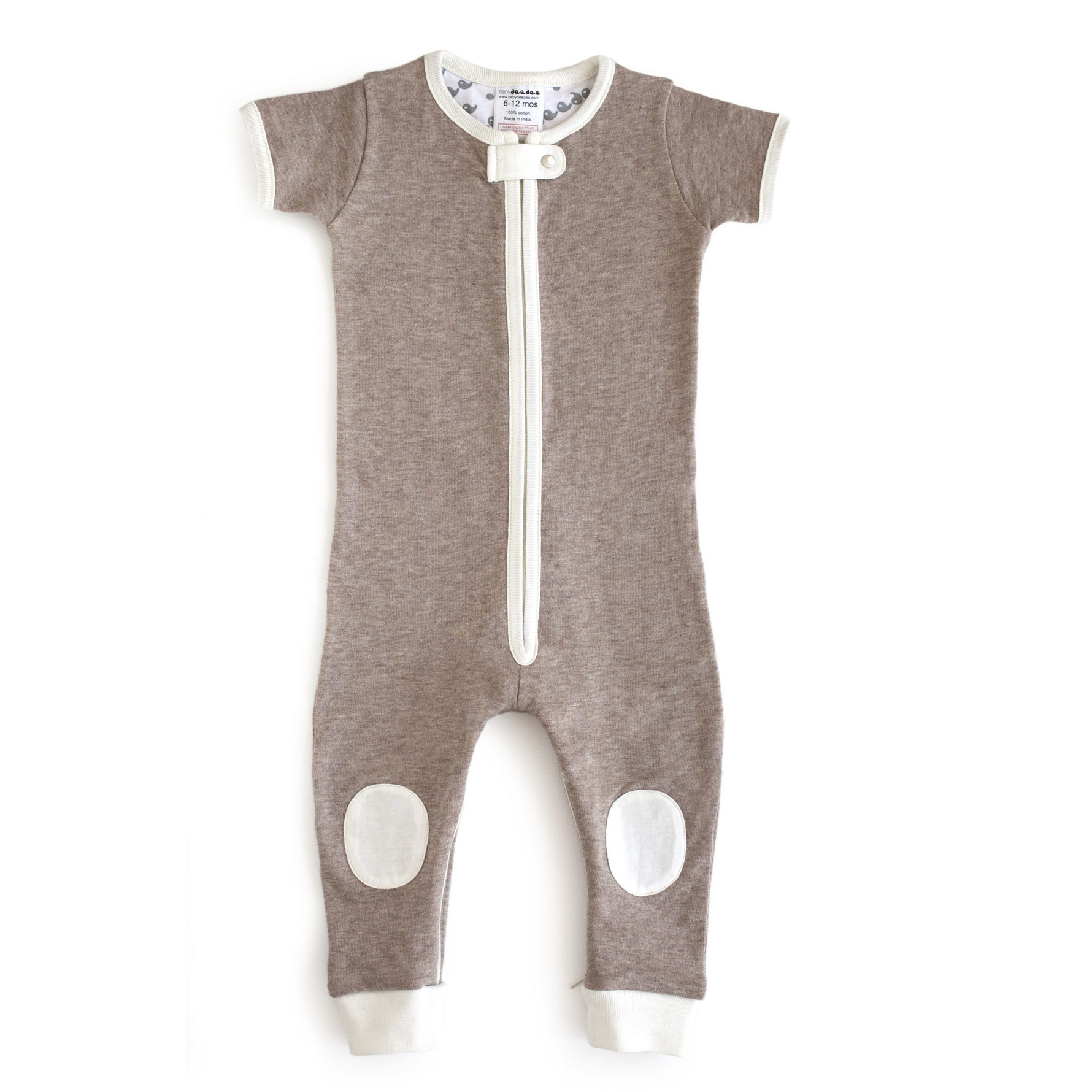 baby deedee sleepsie short sleeve - mocha 
