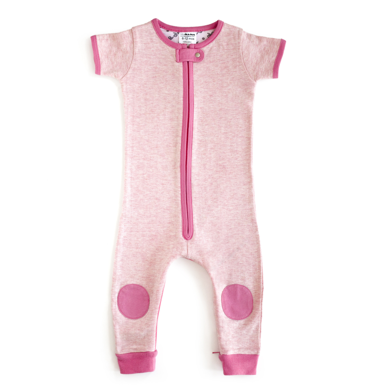 baby deedee sleepsie short sleeve - pink
