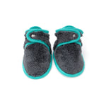 baby deedee baby booties teal