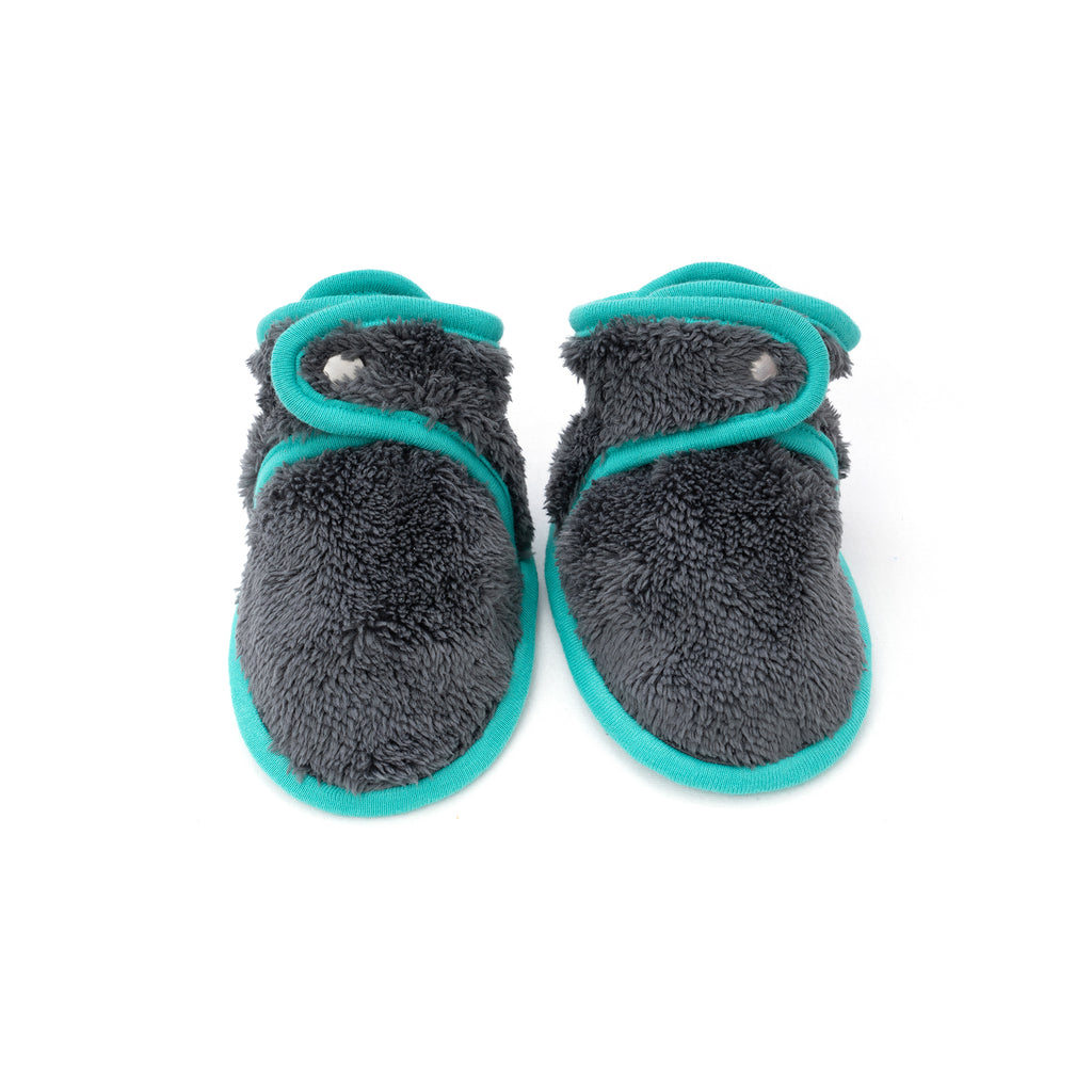 baby deedee baby booties teal