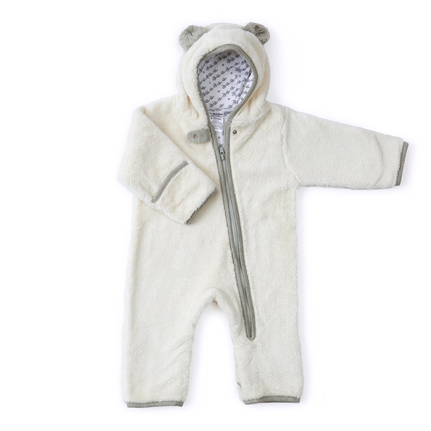 baby deedee fleece baby bunting ivory 