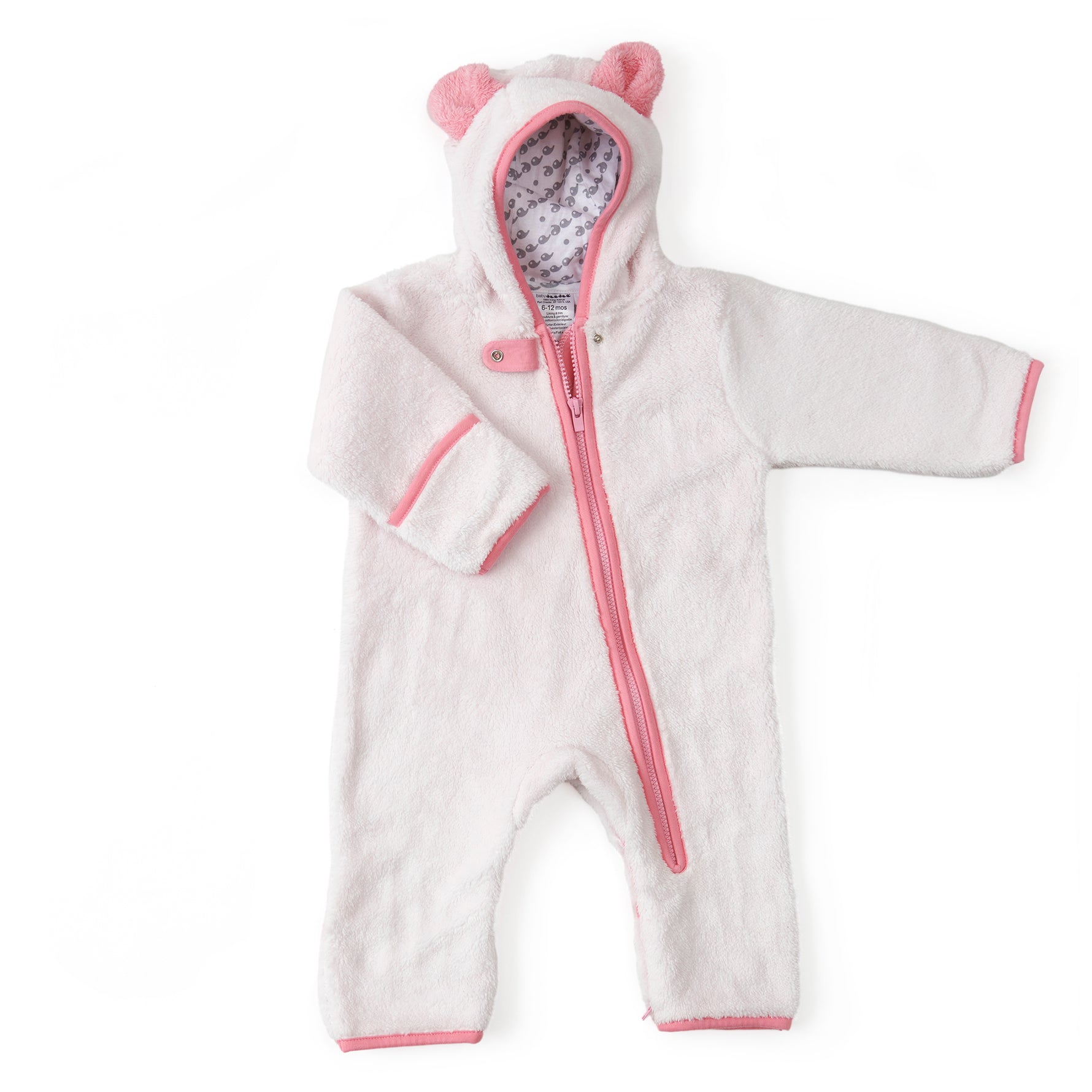 baby deedee fleece baby bunting sweet pink 