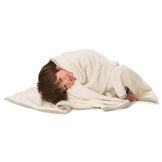 baby deedee ivory furry blanket