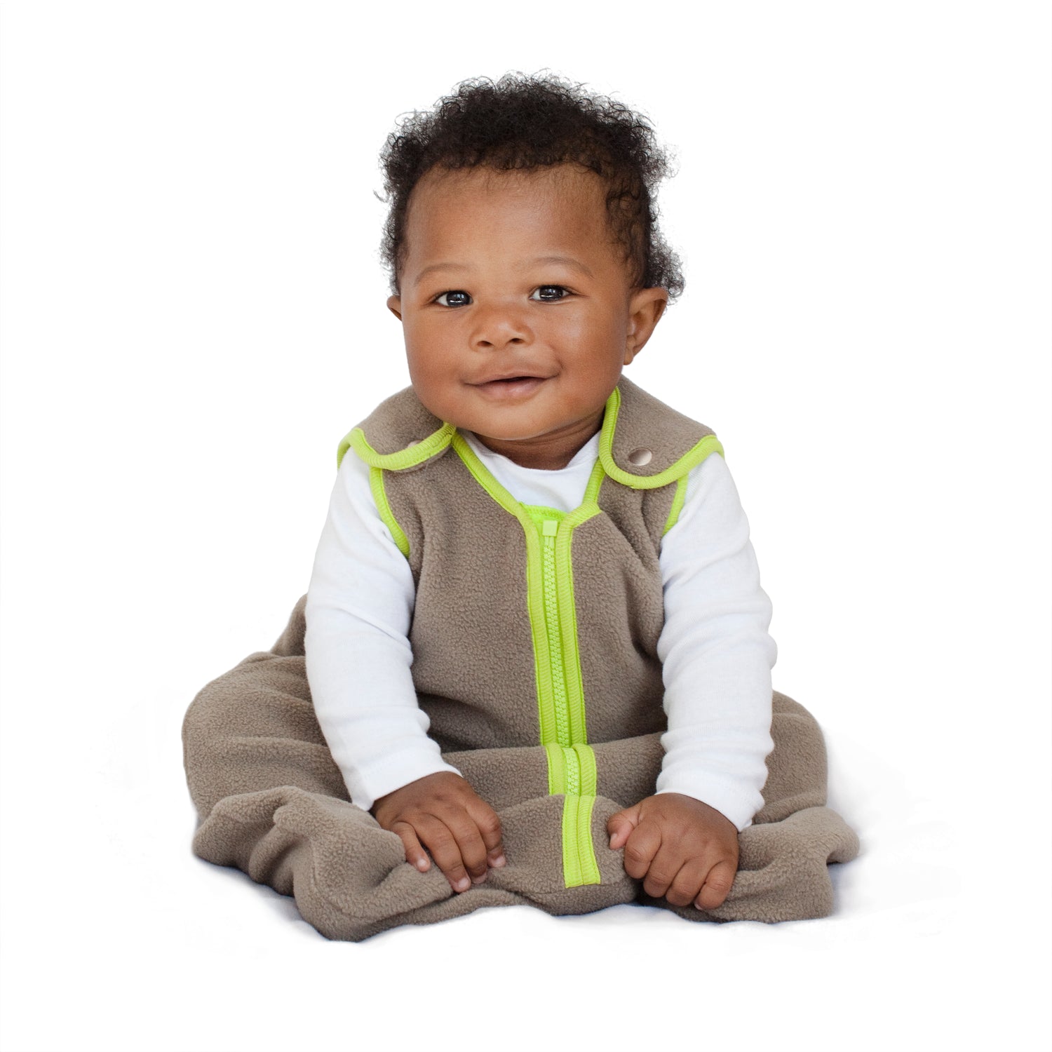 baby deedee sleep nest fleece khaki 