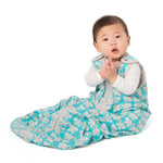 baby dee dee sleep nest lite teal elephants 