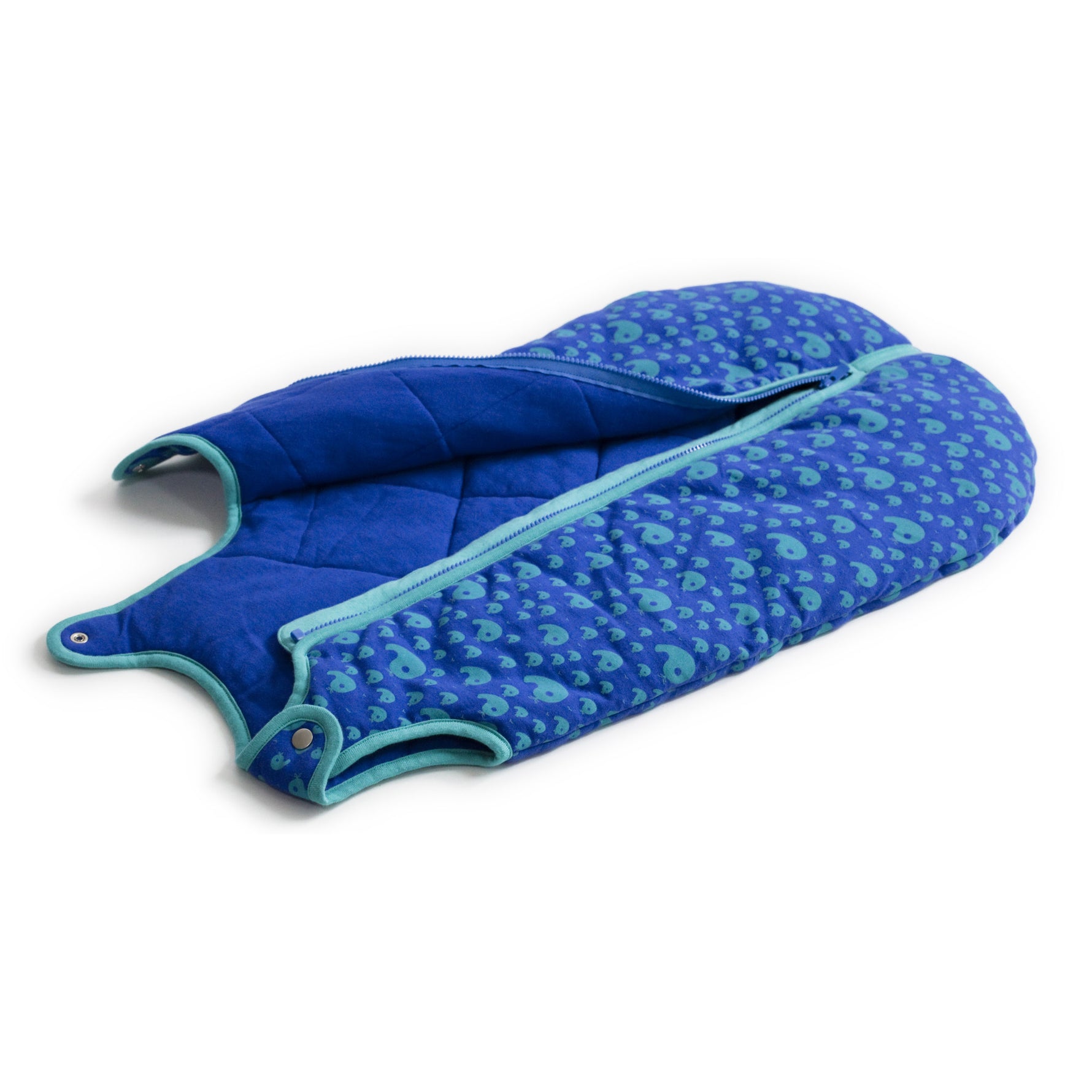 baby deedee playful whales blue sleep kicker