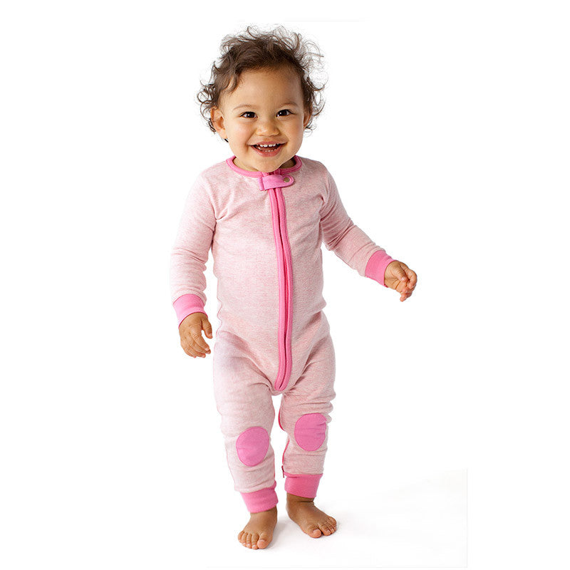baby deedee pink sleepsie long sleeve