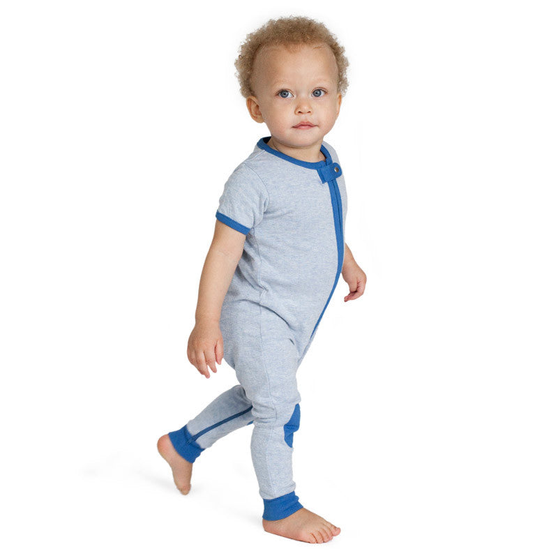 baby deedee short sleeve sleepsie blue