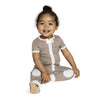 baby deedee mocha short sleeve sleepsie